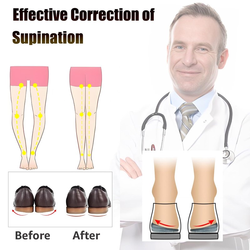 3 Layer Adjustable Orthopedic Heel Lift for Supination & Over-Pronation