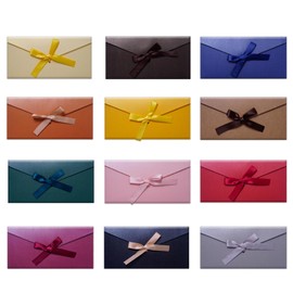 Pack of 12 Colourful Envelopes Without Window Colourful Envelopes Pearlescent Paper Envelopes DIN Long 22 x 11 cm Envelopes DIN Long for Birthdays, Weddings, Parties