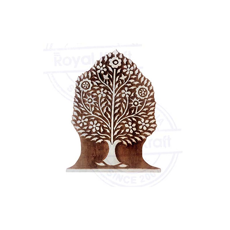 Clay Wooden Stamp Large Tree Pattern Big Printing Block