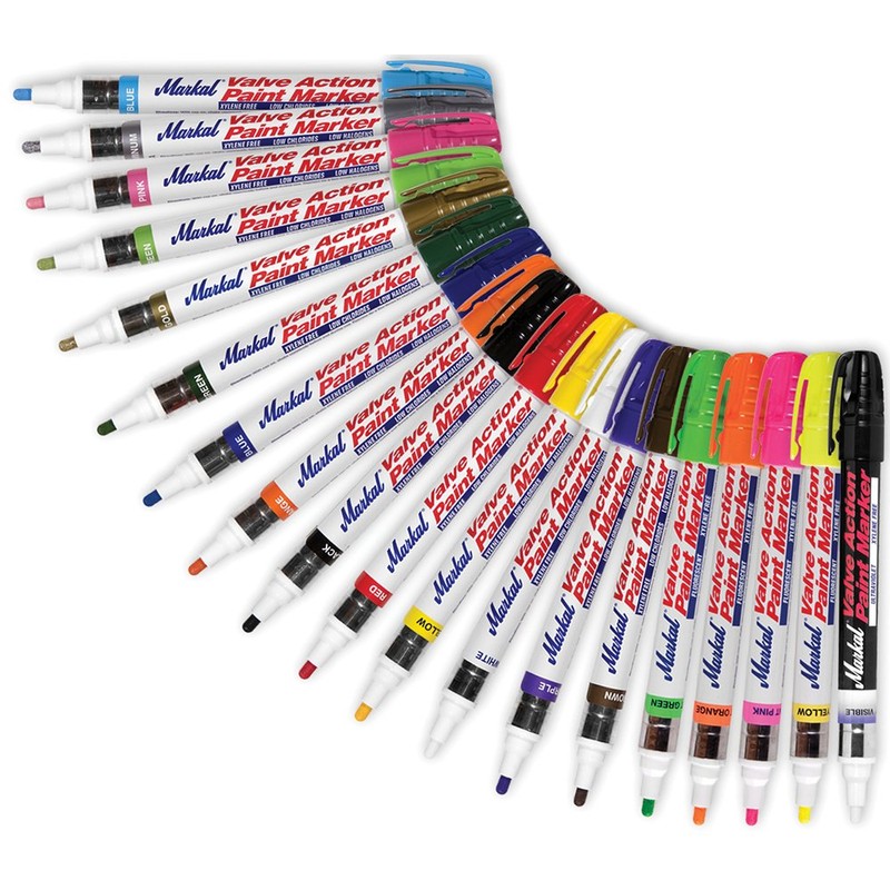 Markal 96826 Valve Action Liquid Paint Marker with 1/8" Bullet