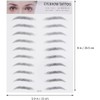 Cabilock 2 Piezas Pegatina para Cejas Falsas D, de Papel