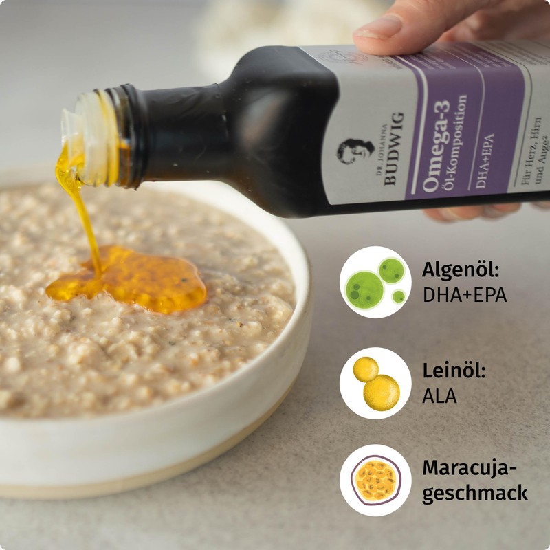 Dr. Budwig Omega-3 DHA + EPA Passion Fruit – Optimal