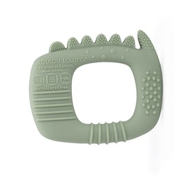 Loulou Lollipop Wild Silicone Baby Teether - Alligator Sage