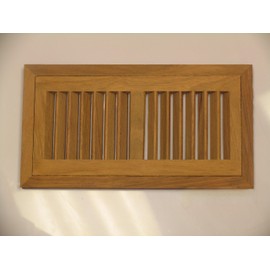 4" x 10" Hi-Output Brazilian Cherry Flush Unfinished Wood Heat Register/Vent