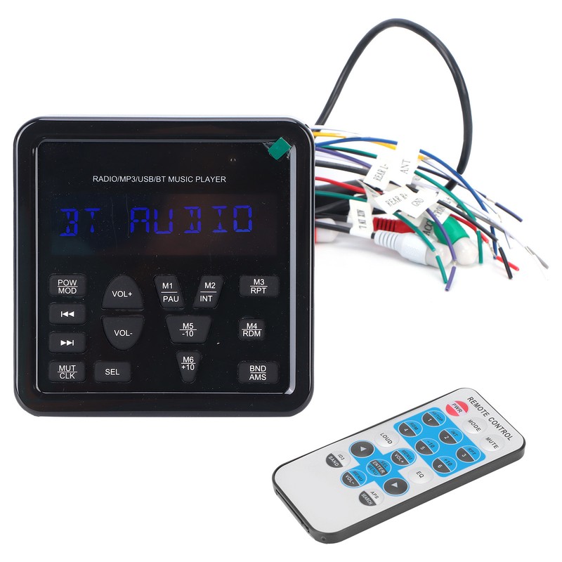 Digital Player USB Bluetooth Waterproof Multifunctional for Automobile Yacht Saloon