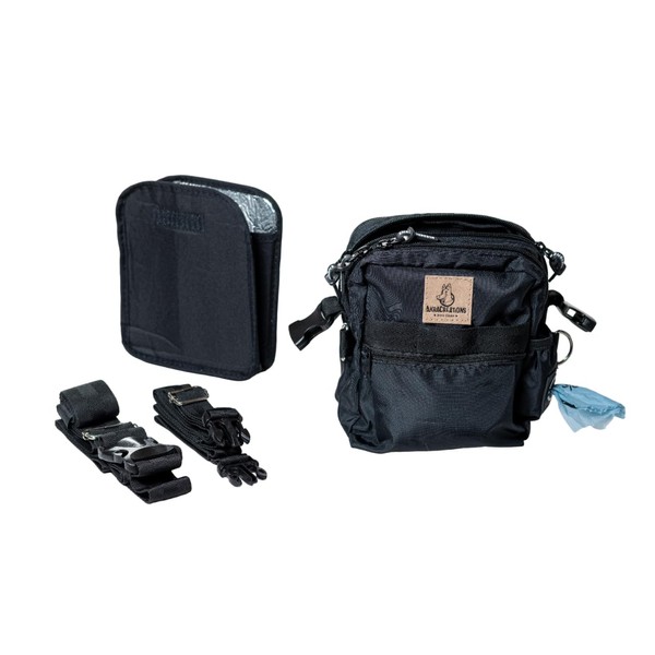 AkraCreations - Dog Training Crossbody Treat Bag with Removable Insulated