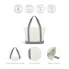 Ecoright Large Canvas Tote Bag for Women with Zip and