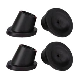 Milageto 4x Replacement Feet, Chair Leg Cap, Accessories, Universal for Commode Chair, Non Slip Slope Rubber Feet Pads Rubber Tips, 25mm