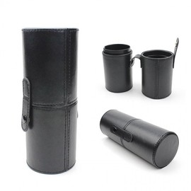 Brush Storage Case Round Holder Container M09968 Pink