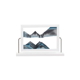KB collection Window Diver Moving Sand Art - White- Original Moving Sand Picture A Relaxing Desktop Sandscape, Landscape Liquid Motion Sands - Handcrafted in Austria