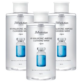 JM Solution H9 Hyaluronic Ampoule Cleansing Water Aqua, 850ml, 3 pcs / 제이엠솔루션 H9 히아루로닉 앰플 클렌징 워터 아쿠아, 850ml, 3개