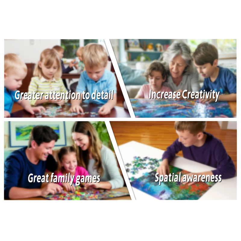 500 Piece Puzzle for Adults - Succulent Plants - Family