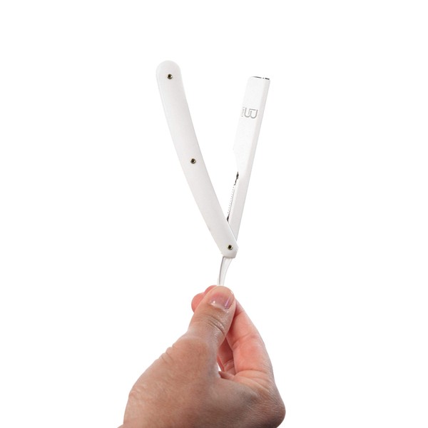 L3 Straight Razor Holder - Excellent Grip and Control - Precision Shaving Control - Level Three Straight Razor Holder (White)