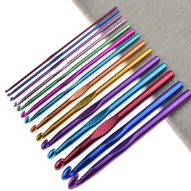 14PCS Crochet Hooks Set, Multicolor Crochet Needles Kit for Women, Crochet Hook accessorie,Craft,Yarn Needle,Gifts (2-10mm)