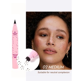 Erinde Lápiz para pecas, lápiz para pecas resistente al agua y de larga duración, lápiz para ojos y pecas 2 en 1, para crear fácilmente un efecto natural y realista de pecas