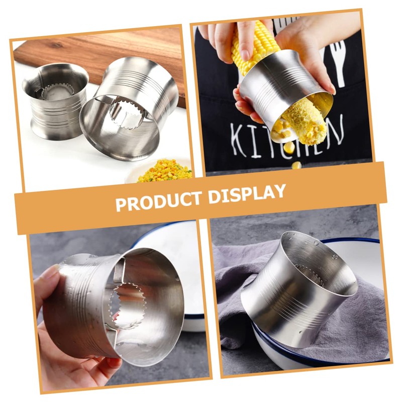 Alipis Stainless Steel Corn Shaver Set Pcs Corn Stripper Peeler