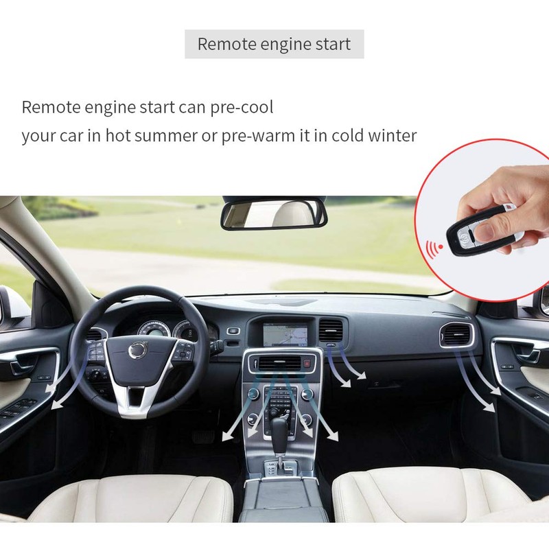 EASYGUARD EC002 Smart Key RFID PKE Car Alarm System Passive
