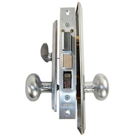 Marks Metro 114A/26D Satin Chrome Mortise Entry, Thru Bolted, Lockset, Lock Set (Right Hand)