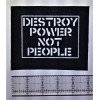 Chat Noir Destroy Power Not People Patch - Crass Anarchy Punk Human Liberation Rights