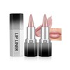 Erinde 2PCS Delineadores de Labios con Brillo, Fáciles de Aplicar,