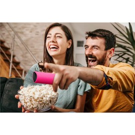 2 Pack Remote Covers Replacement Compatible with Toshiba and Insignia Fire TV Remote, Silicone Sleeve Case Glow in Dark for CTRC1US21 NS-RCFNA-21 Remote Cover (Glow Yellow& Rose Red)