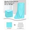 Microfibre Cleaning Cloths, Pack of 50 per Roll, Tear-Off Cleaning