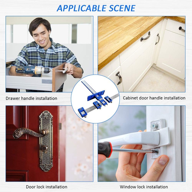 Holimax Cabinet Hardware Jig, Cabinet Handle Jig, Cabinet Hardware Template