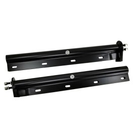 TRUK MAX Pair 1-1/8" Bolt Straight Mud Flap Hanger (Tube Style) Black 30" Light Duty