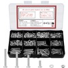 WUJIAQIU M4 Screws Set, 840 Pieces Rounded Head Screws Nuts