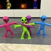 JZK 4x Alien pop tube toy, sensory fidget toy for