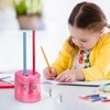 Eagle Dual Holes Pencil Sharpener, Dual Blades, fit for Pencils