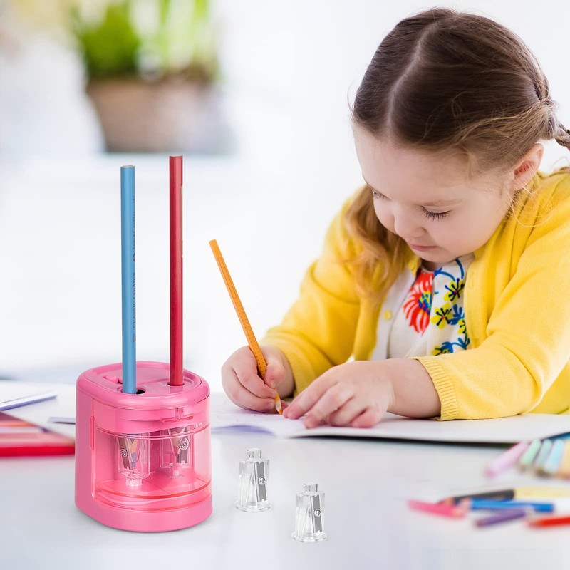 Eagle Dual Holes Pencil Sharpener, Dual Blades, fit for Pencils