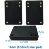 VJ Longboard Skateboard Riser Pads, Rubber, Set of 2, Size