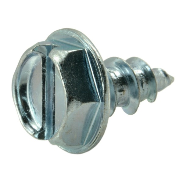 Unbranded #10 x 3/8" Zinc Slotted Hex Sheet Metal Screws