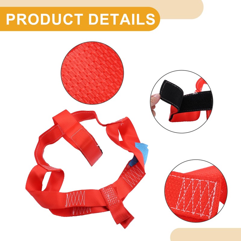 Partuto 1 Set Universal Wheel Tie Down Strap - Nylon