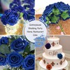 LCiclly 25pcs Royal Blue Artificial Flowers Foam Fake Azul Rose