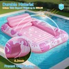 Inflatable Backyard Tanning Pool Lounger Float with Built-in Drainage, 72"×48"