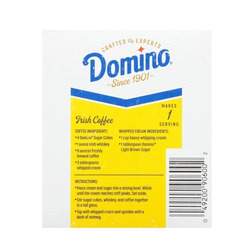 Domino Premium Pure Cane Sugar Cubes, 126 Cubes, 1 lb