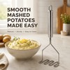 Stainless Steel Potato Masher for Kitchen Prep – Manual Food