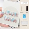 Cat Eye Glitter Nail Tips Pastel Set of 10 Handmade