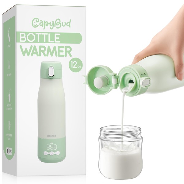 CapyBud Portable Bottle Warmer for Travel, 3Min Fast Heating Bottle
