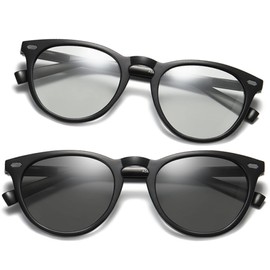 SEA FREAK Men's Sunglasses, Dimmable, Polarized Sunglasses, For Fishing, Automatically Changes Lens Color, For Driving, UV Protection, Sports, Black