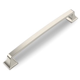 Amerdeco 10-Pack Brushed Satin Nickel Cabinet Hardware: 7 Inch(178mm) Hole Center Pulls for Bathroom, Kitchen & Dresser