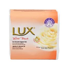 Lux Velvet Toch - Jasmone & Almond Oil Soap x 4 Bars