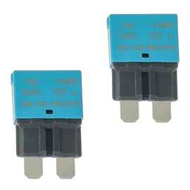 EPLZON 15A DC 12V-14V Auto Reset Circuit Breaker ATC/ATO Low Profile T1 Mini Blade Fuses Breakers for Car Trucks Marine Boat RV Solar and More,2 Pack