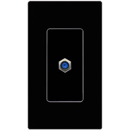RiteAV F81 Wall Plate Screwless Frame [Black]