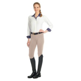 Ovation Ladies AeroWick Silicone Full Seat Tight (Neutral Beige, Large)