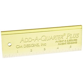 CM Designs Ruler 6" Add-A-Quarter Plus, Cotton