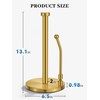 SMARTAKE Paper Towel Holder, Paper Towel Dispenser Standing Weighted Base