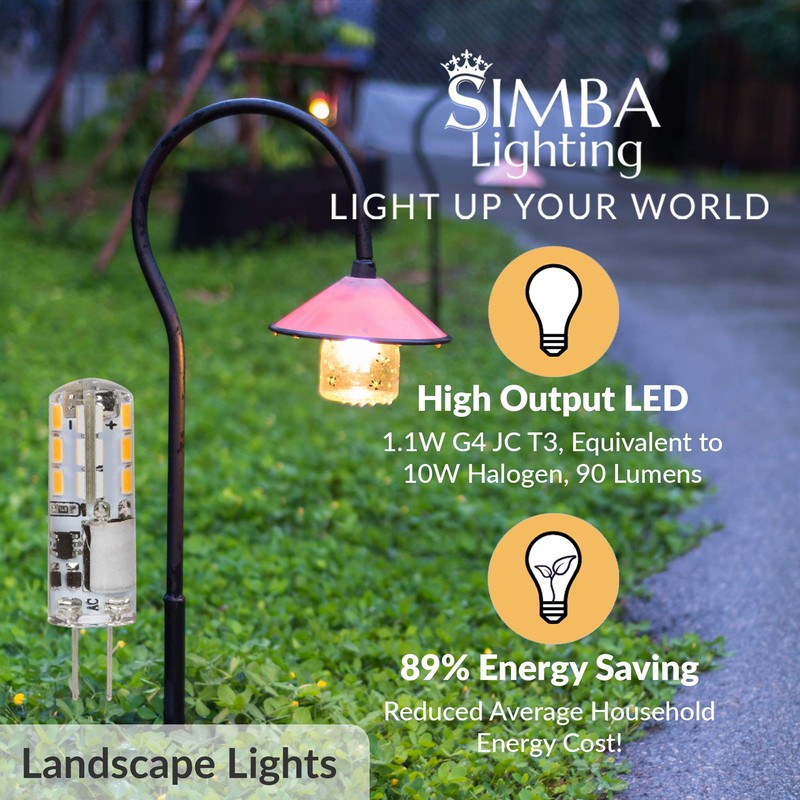 Simba Lighting LED G4 Bulb (10 Pack) 1.1W T3 10W